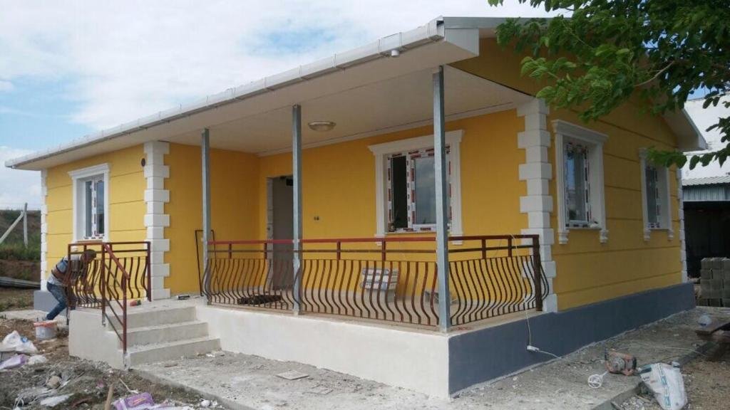 Abdioğlu Köyü 85 m² prefabrik konut projesi