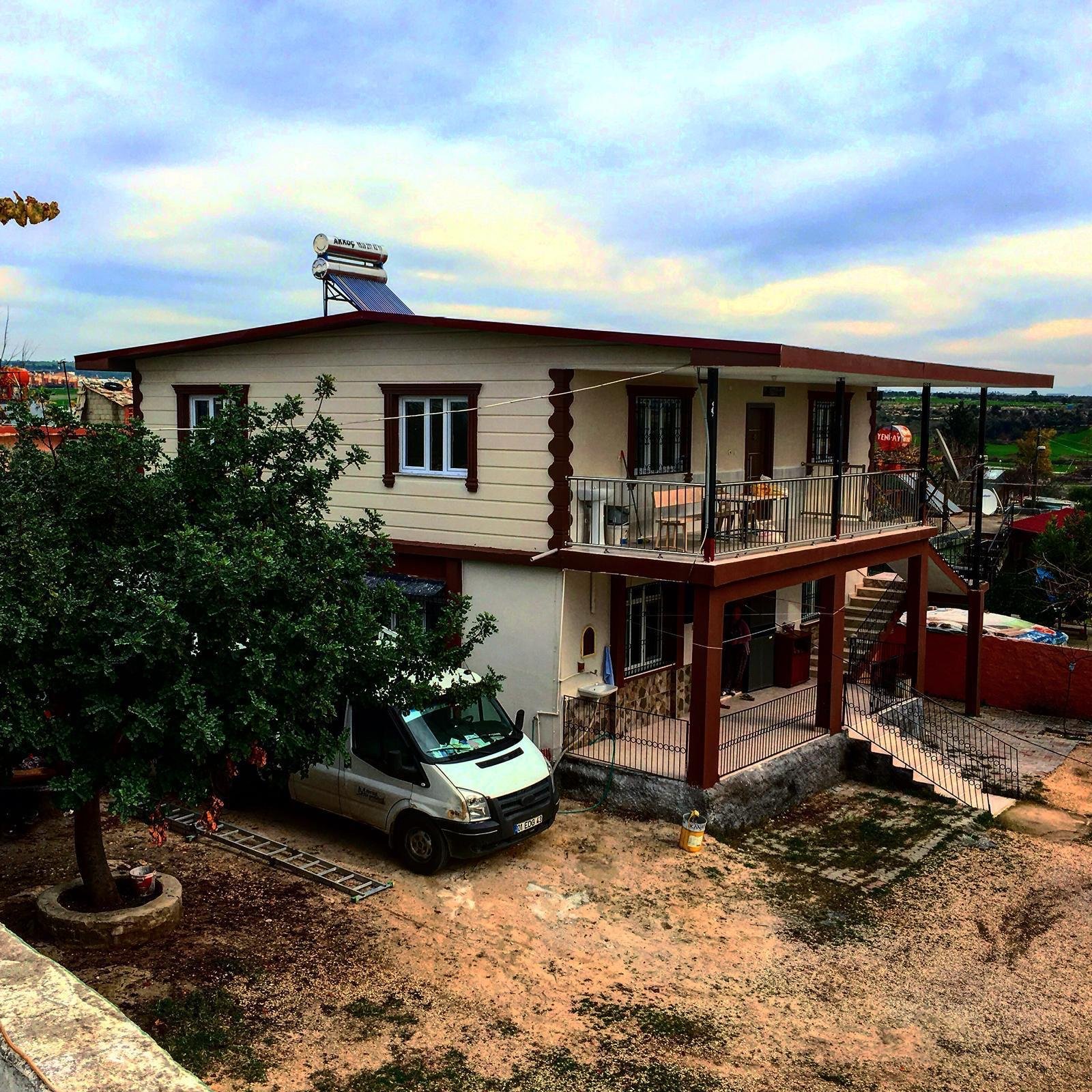 Kürkçüler Yürekli Mahallesi 130 m² iki katlı prefabrik konut projesi